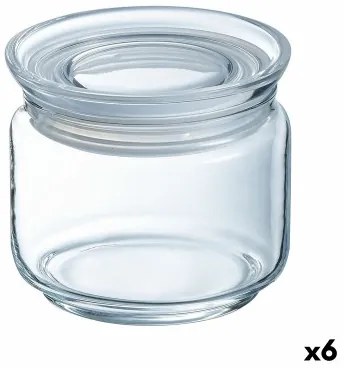 Vaso Luminarc Pav Trasparente Silicone Vetro (500 ml) (6 Unità)