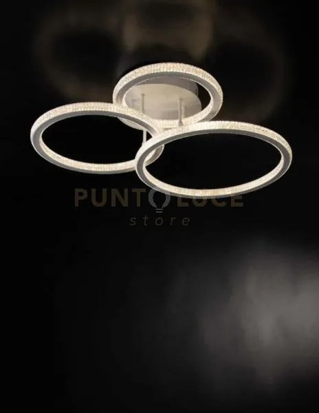 Plafoniera led bryant bianca 86w 11750lm 4000k 78x18x60cm diffusore...