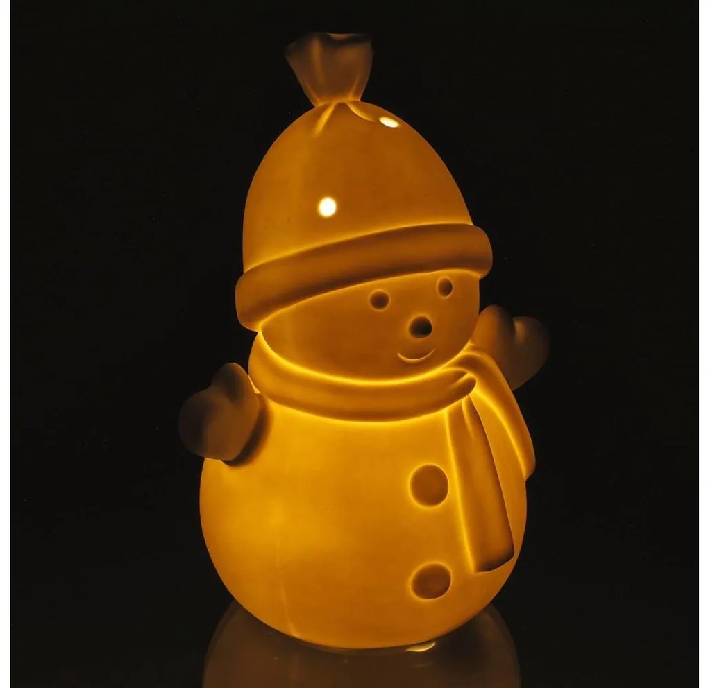 Retlux - Decorazione natalizia LED in porcellana LED/3xLR44 pupazzo di neve