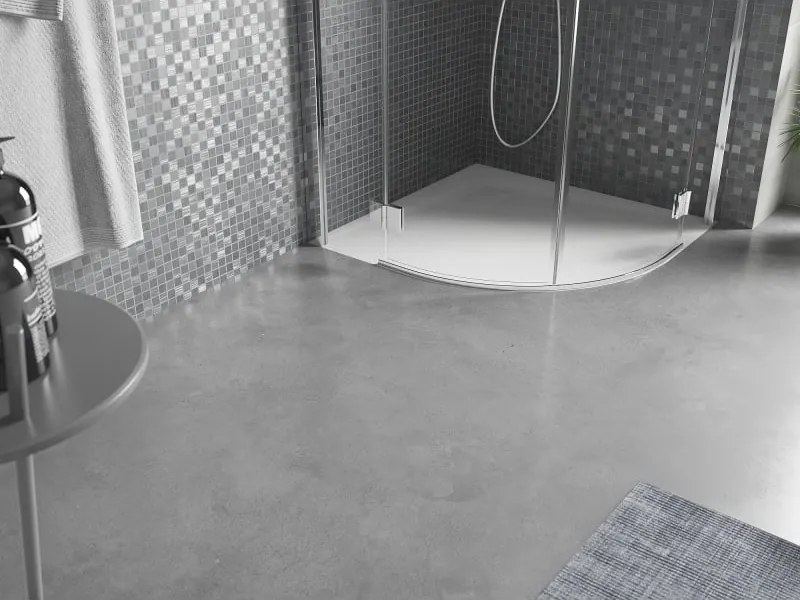 Mexen Bert piatto doccia semicircolare SMC 90 x 90 cm, bianco - 4KR109090