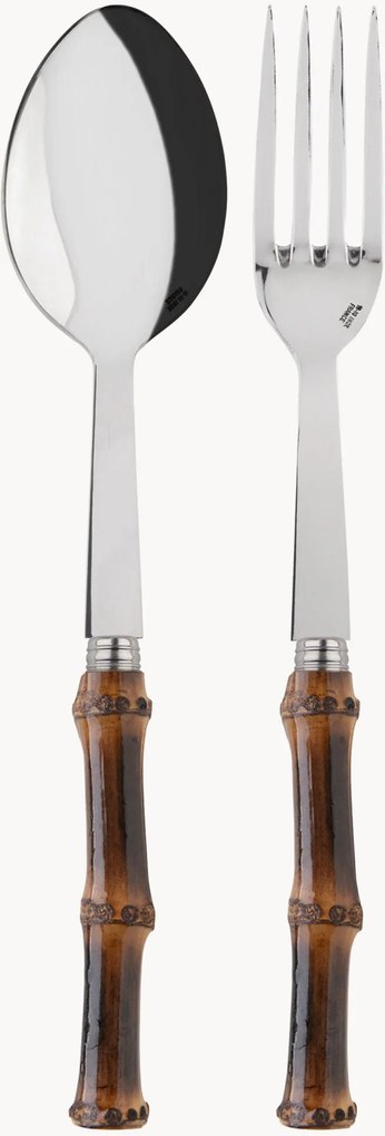 Set di 2 posate da insalata in legno di bambù Panda