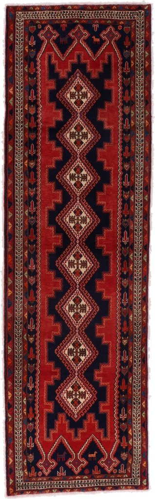 Shiraz Tappeto persiano 100 x 340 (Iran) Annodato A Mano