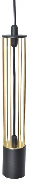 LED Lampadario a sospensione con filo BARS 3xGU10/4,8W/230V nero/oro