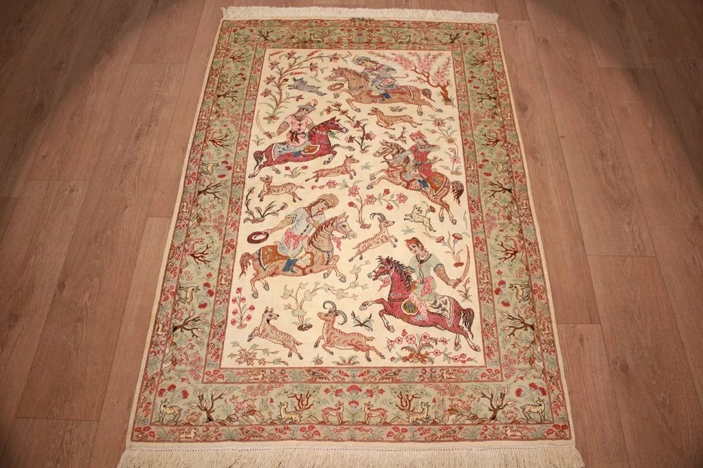 Ghom Tappeto persiano 100x150 (Iran) Annodato A Mano