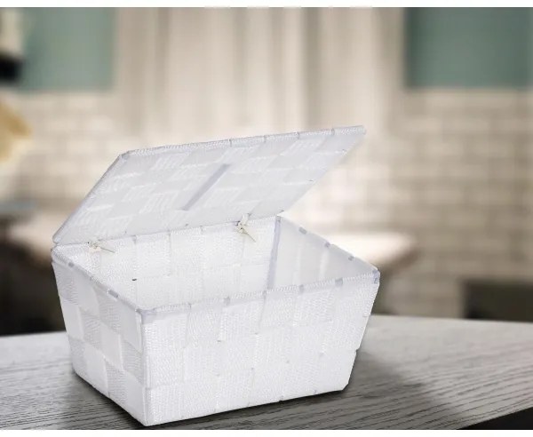 WENKO 22077100 - Cestino ADRIA 19x14 cm bianco