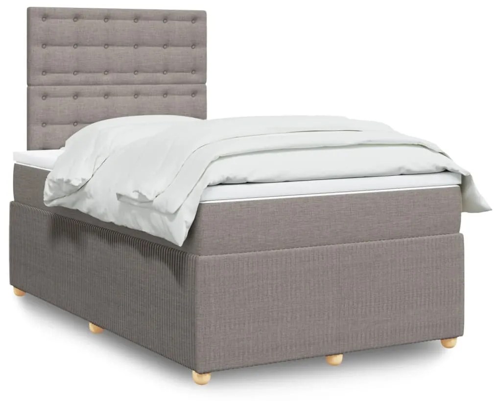 Giroletto A Molle Con Materasso Tortora 120x190 Cm İn Tessuto /