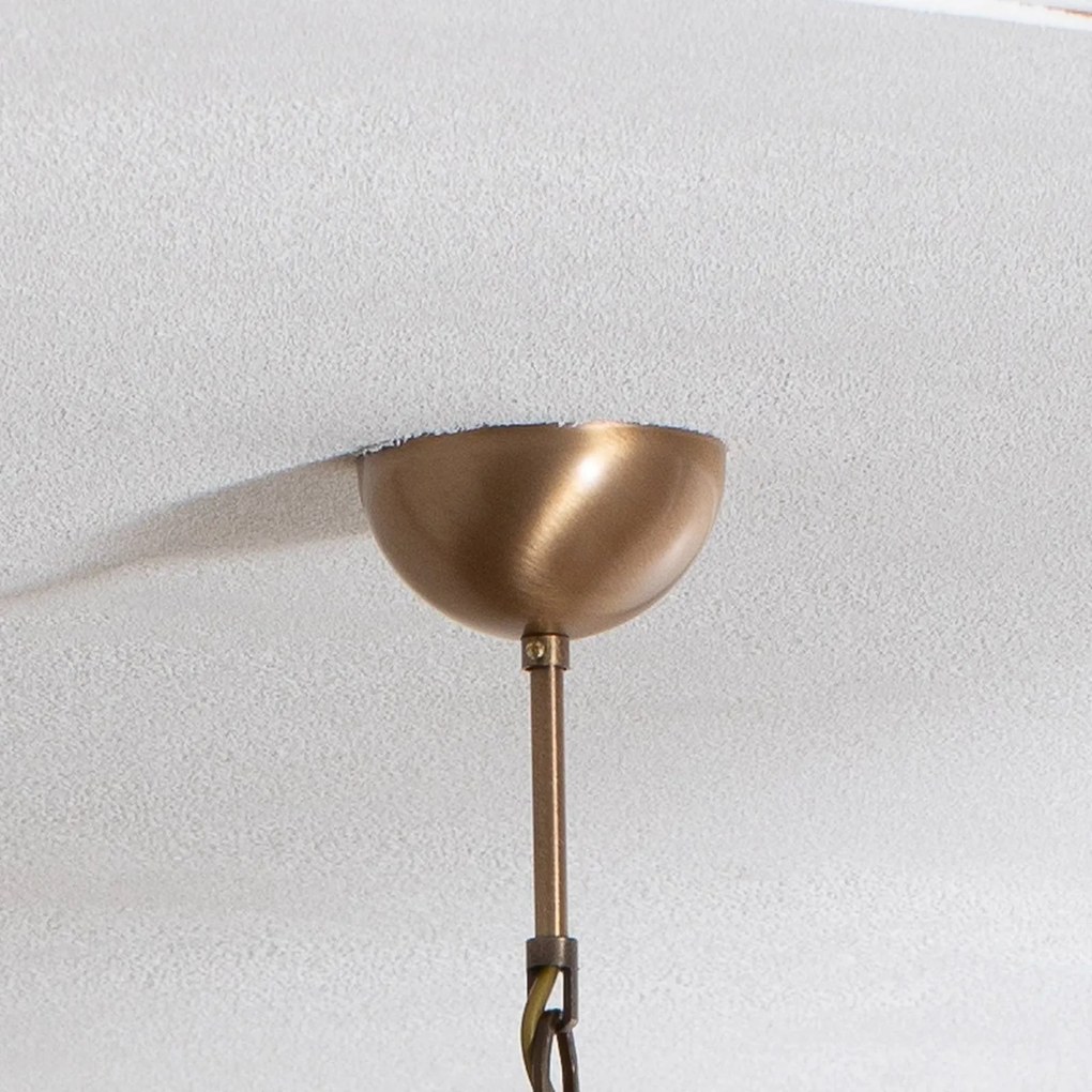 Lampadario a soffitto Jadina Avonni, dimmerabile, Bronzo / Ottone antico, Soggiorno / Sala da pranzo, Metallo, Lampadario