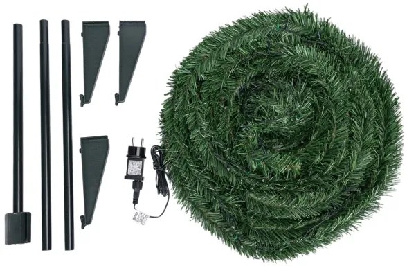 Aigostar - Albero di Natale LED per esterni 100 LED/230V 1,5 m IP44 verde bianco caldo