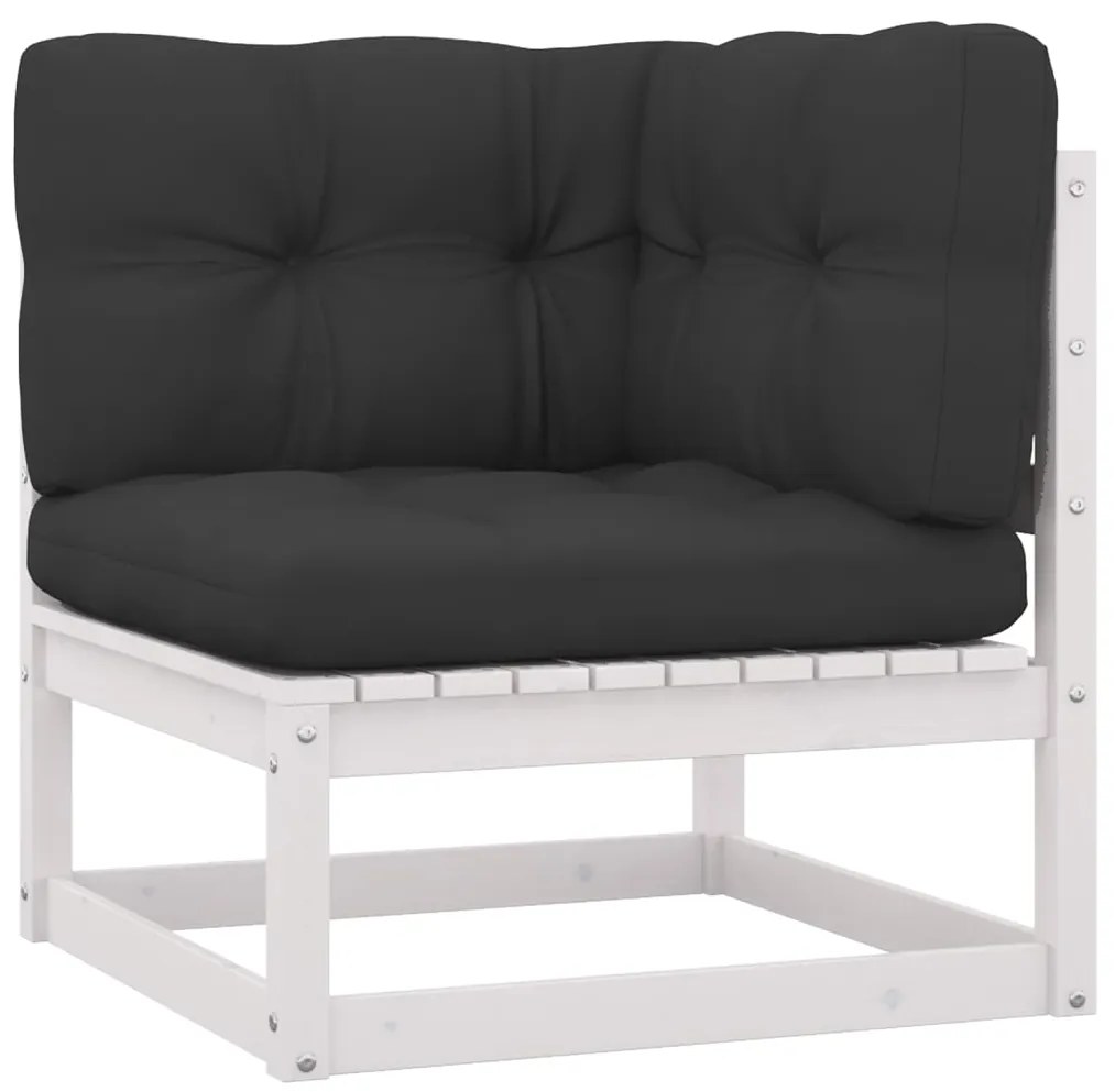 Set divani da giardino 8 pz con cuscini legno massello pino