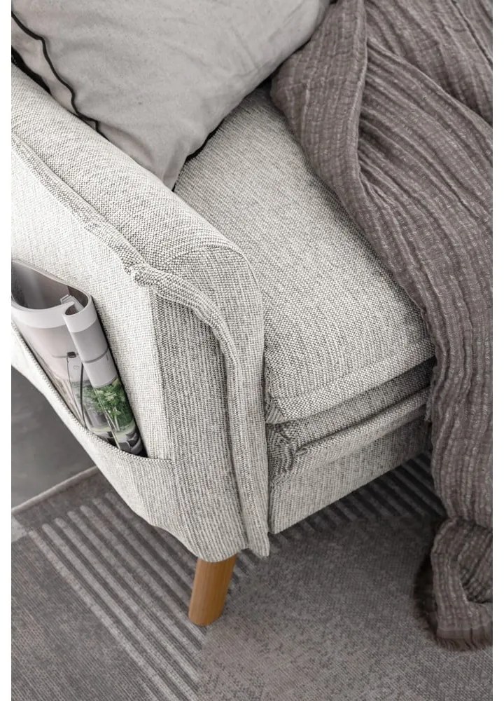 Divano letto angolare beige (angolo destro) Charming Charlie - Miuform