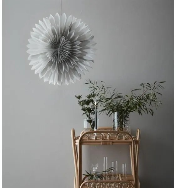 Markslöjd 705841 - Decorazione natalizia SOLINA 1xE14/25W/230V diametro 60 cm bianco