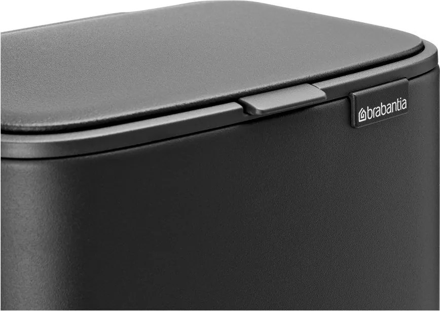 Cestino per la spazzatura grigio scuro in acciaio con pedale 4 l Bo – Brabantia