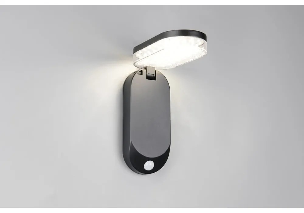 Illuminazione esterna LED con alimentazione a pannelli solari con sensore di movimento da parete (altezza totale 26 cm) Lagoas – Trio