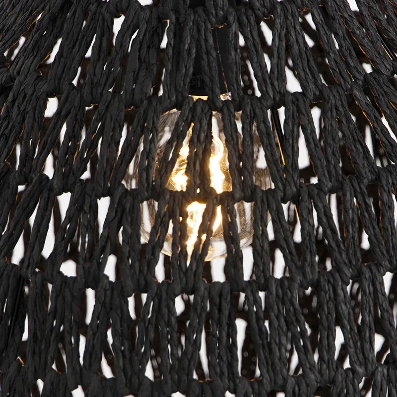 Lampada a sospensione retrò nera 45 cm - Lina Drop