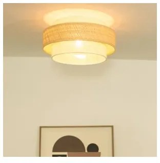 Plafoniera BOHO 1xE27/60W/230V Ø 40 cm iuta/crema