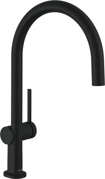 Rubinetto da cucina fisso a collo di cigno Talis M54 nero verniciato satinato HANSGROHE