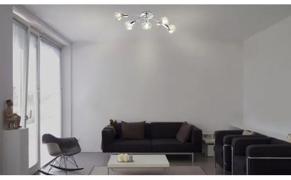 GLOBO 54921-5 - Lampadario fisso LOTHAR 5xE14/40W/230V