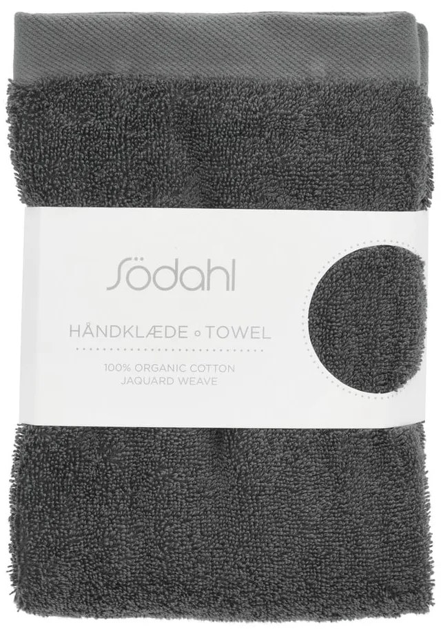 Asciugamano tipo terry grigio scuro in cotone 50x100 cm Comfort – Södahl