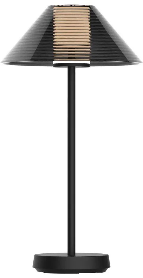 Lampada da tavolo LED dimmerabile SERENGETI LED/3,4W/5V USB 3600 mAh IP44 nero