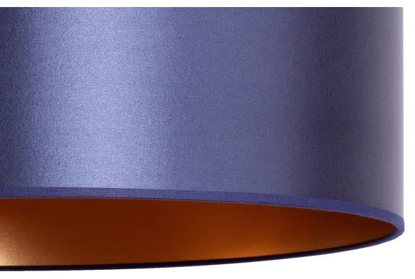 Duolla - Lampadario a sospensione con filo CANNES 1xE27/15W/230V diametro 45 cm blu/rame
