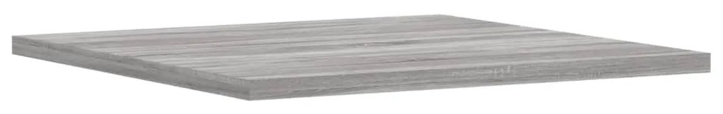 Mensole parete 4pz grigio sonoma 40x40x1,5cm legno multistrato