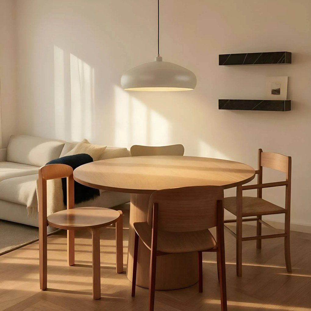 Lampada a sospensione Elover Lindby, dimmerabile, Crema / Ambra, Soggiorno / Sala da pranzo, Metallo, Moderno, Lampada a sospensione