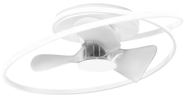 Ventilatore da soffitto Storm bianco, Ø 78 cm, dimmerabile, INTEC