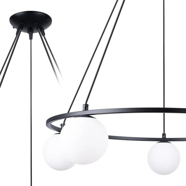 Sollux SL.1214 - Lampadario a sospensione con filo YOLI 5xG9/8W/230V nero