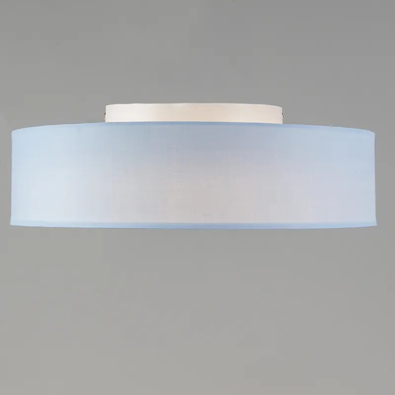 Lampada da soffitto blu 40 cm con LED - Drum LED