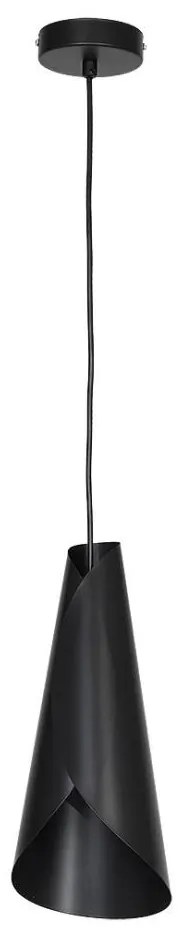 Lampadario ROLL 1 1xE27/60W nero