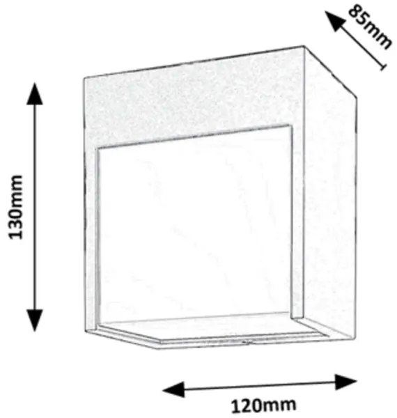 Rabalux 7476 - Applique a LED per esterni BALIMO LED/12W/230V nero IP54