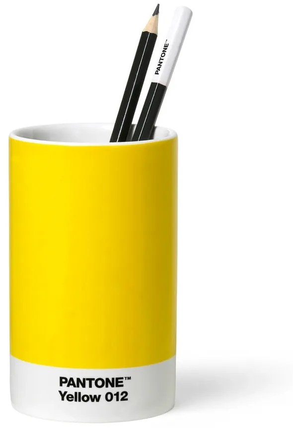 Organizer in ceramica per la cancelleria Yellow 012 - Pantone