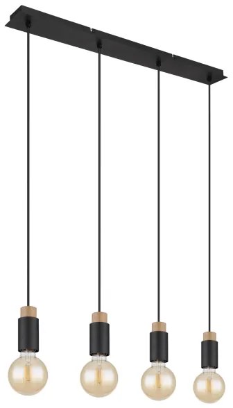 Globo 54045-4H - Lampadario a sospensione con filo MATTI 4xE27/40W/230V