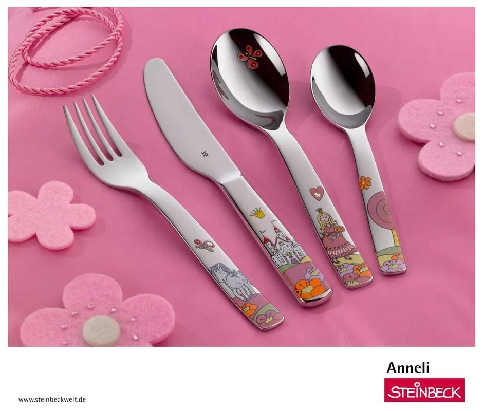 Set di 4 posate per bambini in acciaio inox Anneli Anelli - WMF