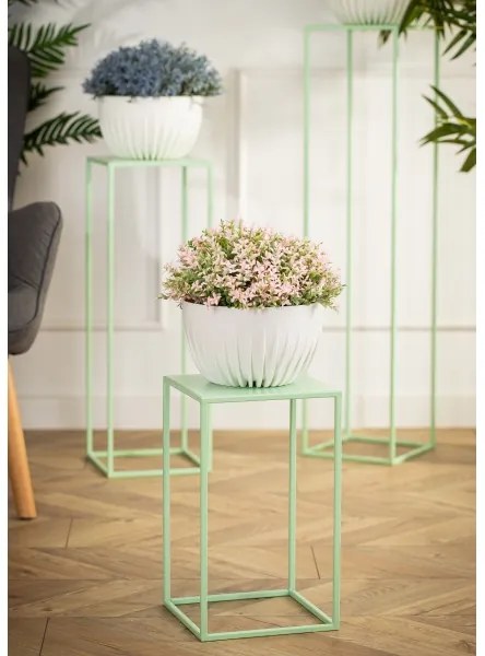 Portafiori 40x24 cm luce verde