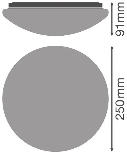 Osram - Plafoniera LED ESSENTIAL/13W/230V 4000K Ø 25 cm
