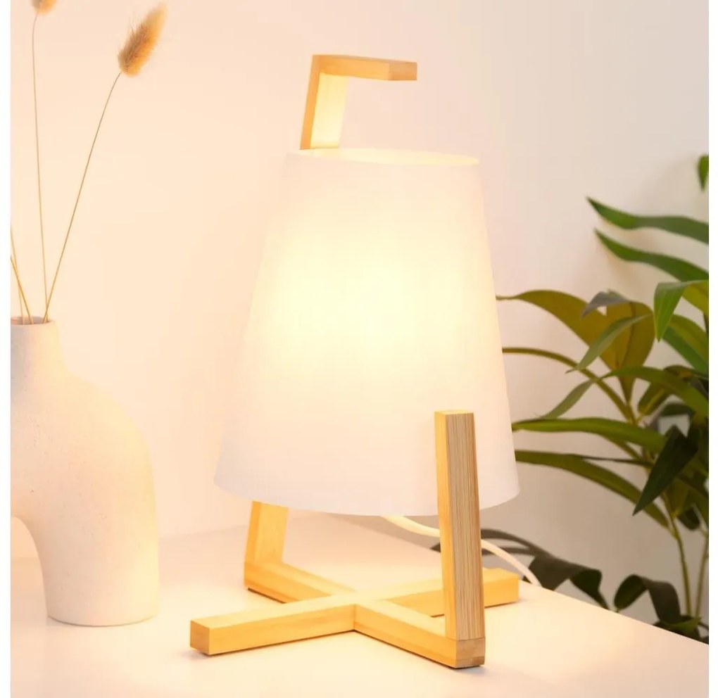 Atmosphera - Lampada da tavolo GONG 1xE14/40W/230V bambù
