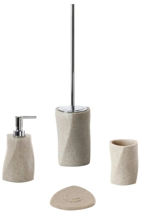 Set di accessori da bagno GEDY in resina sabbia