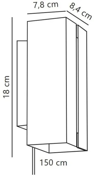 Nordlux - Lampada da parete dimmerabile CURTIZ 2xLED 4,5W 230V nero