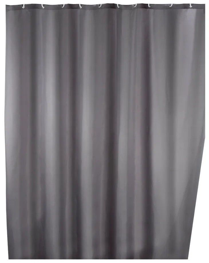 Tenda da doccia grigia con finitura antimuffa , 180 x 200 cm - Wenko