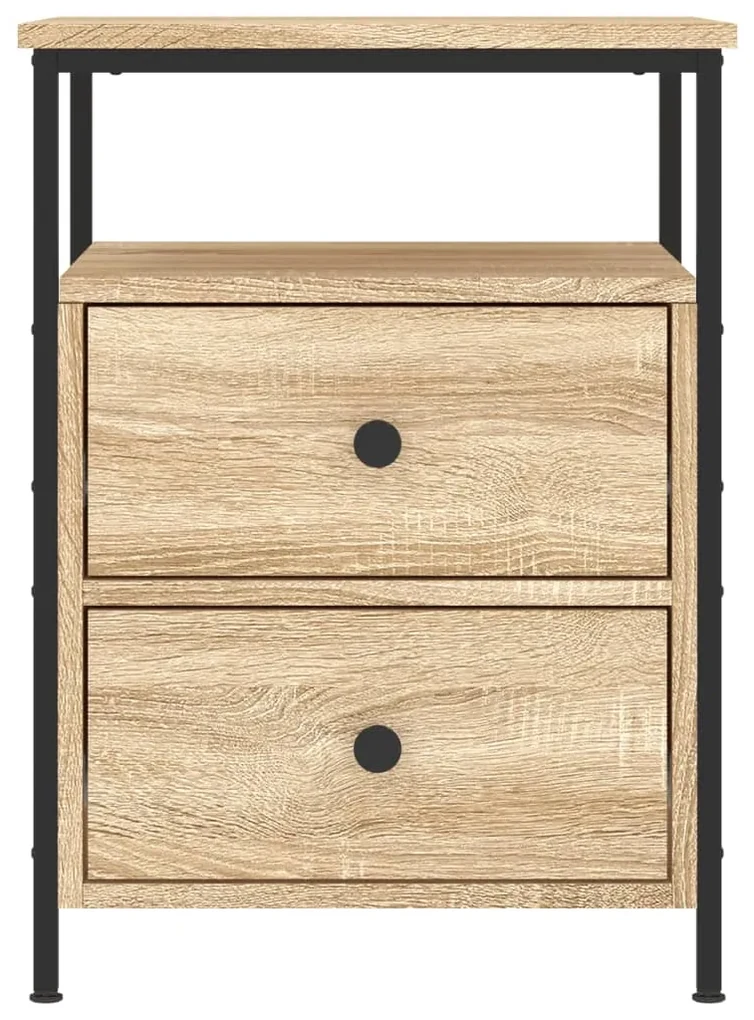 Comodino rovere sonoma 44x45x60 cm in legno multistrato