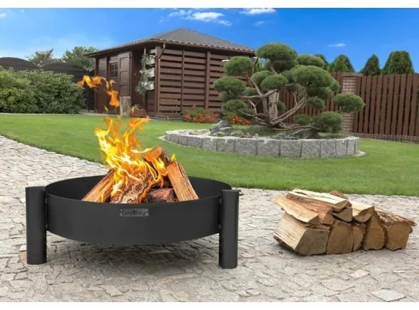 Braciere Da Giardino A Legna Artigianale In Acciaio Design Haiti 70 Cm Cook King