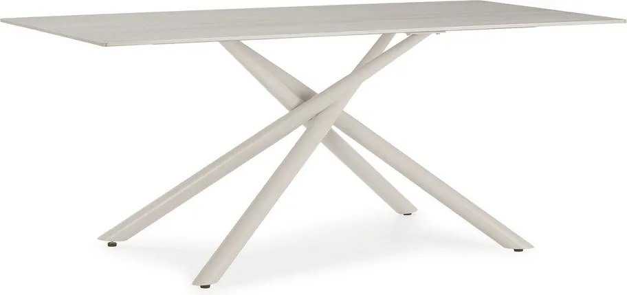 Tavolo da pranzo con piano in ceramica 90x180 cm Talia – Marckeric