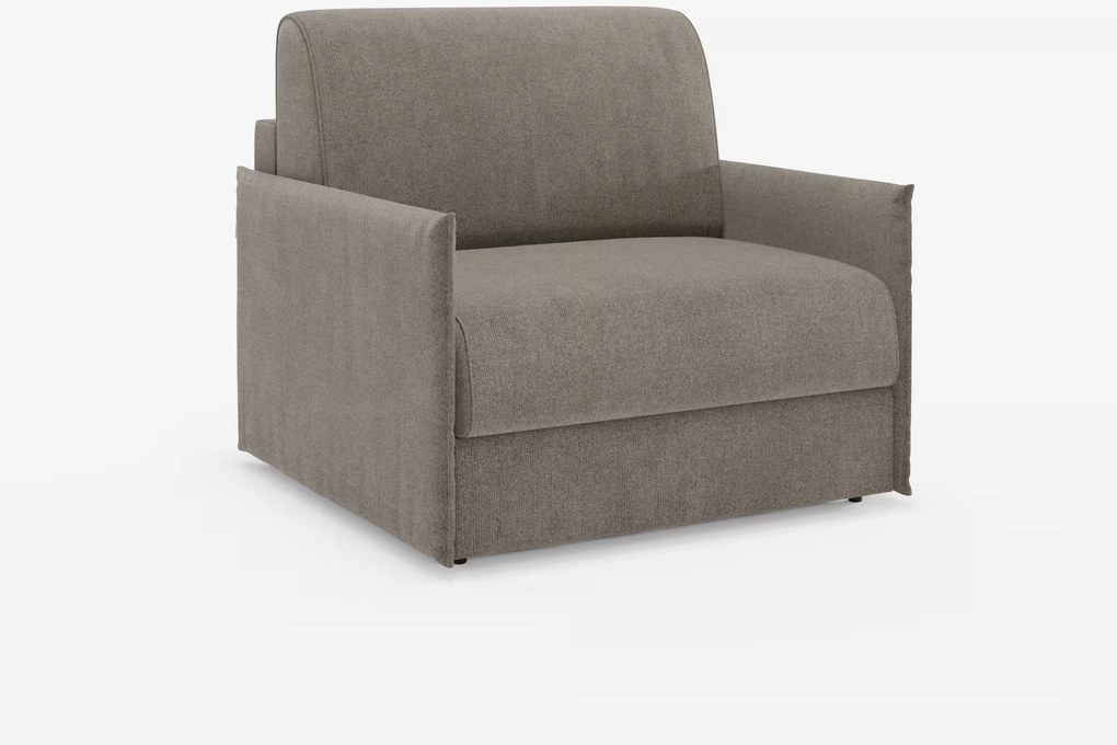 Evans poltrona letto compatta con materasso - sfoderabile in tessuto smacchiabile T23