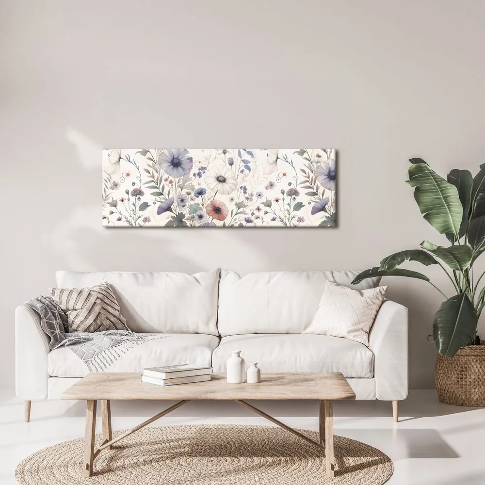 Quadro su tela – Prato in tonalità pastello