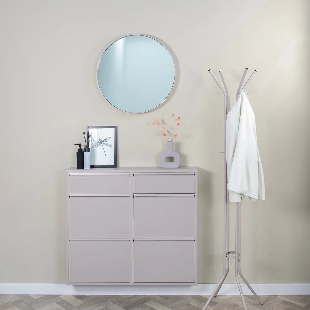 Appendiabiti grigio tortora in metallo ø 40x170 cm Jessy – Spinder Design