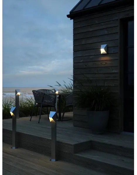 Nordlux - Applique da esterno PONTIO 1xGU10/25W/230V IP54 argento