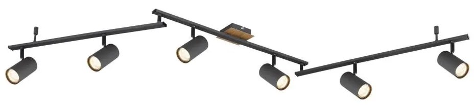 Globo 57910-6G - Faretto ROBBY 6xGU10/35W/230V antracite