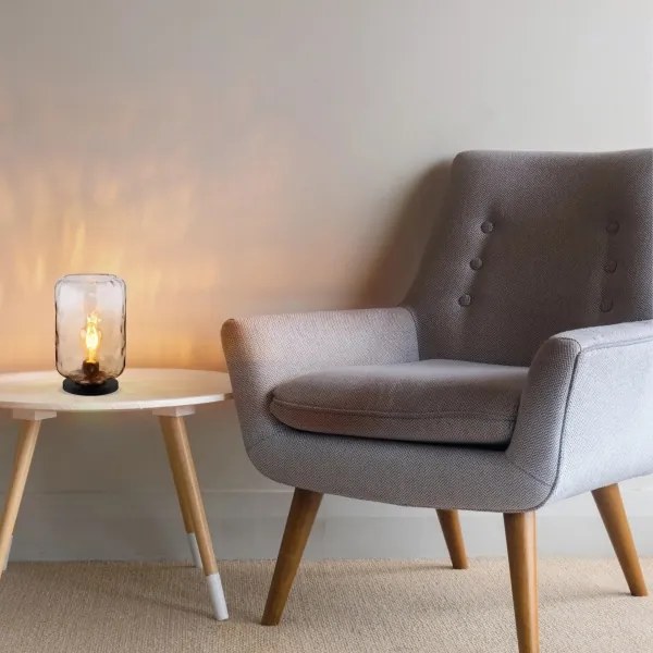 Globo 16046TA - Lampada da tavolo DARINA 1xE27/60W/230V marrone