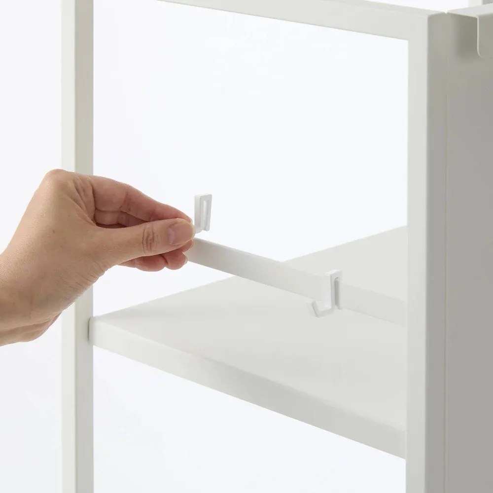 Carrello portaoggetti bianco in metallo 42x84,5x32 cm Tower – YAMAZAKI